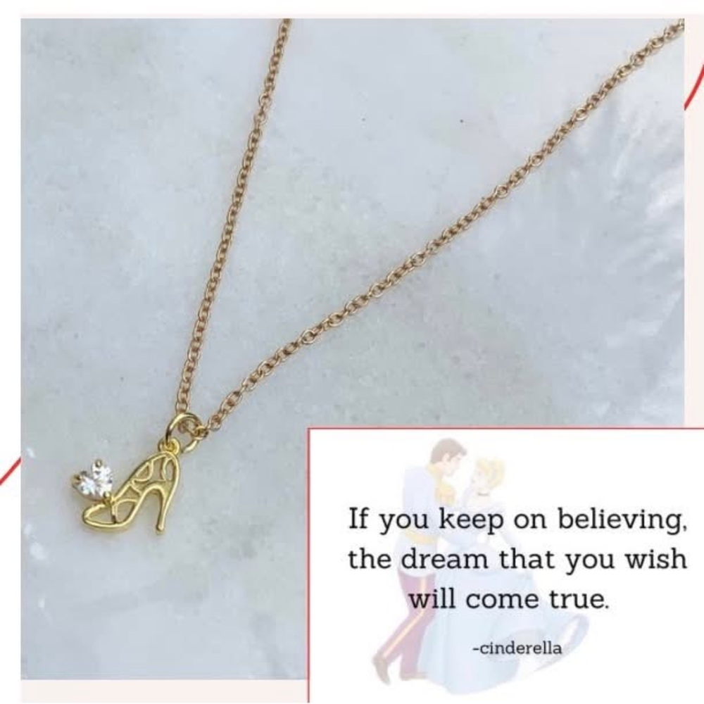 Cinderella inspired necklace 👠
